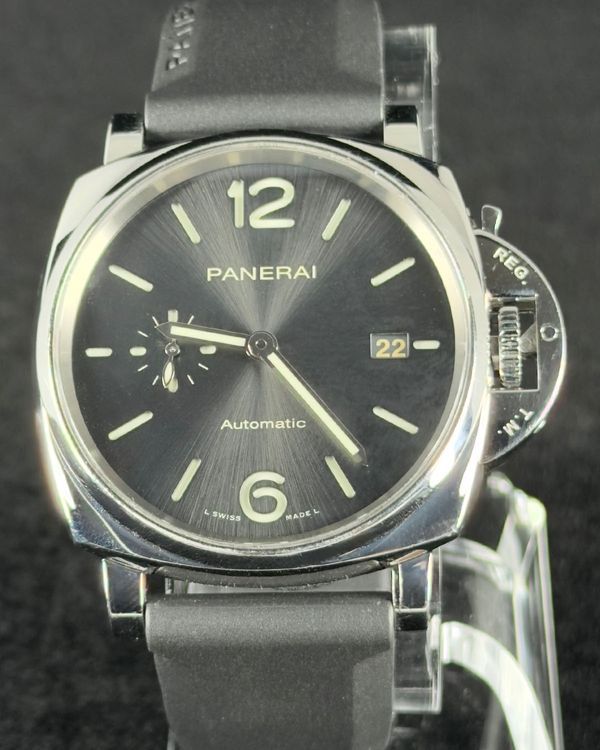 2021 Panerai Luminor Due 42MM Grey Dial Rubber Strap (PAM00904)