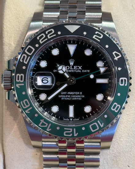 2025 Rolex GMT-Master II "Sprite" 40MM Black Dial Jubilee Bracelet (126720VTNR)