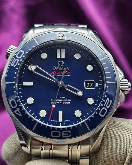 2018 Omega Seamaster Diver 300M 41MM Blue Dial Steel Bracelet (212.30.41.20.03.001)