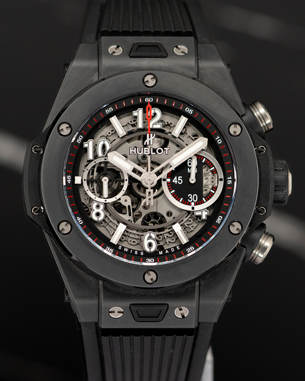 2019 Hublot Big Bang Unico "Black Magic" 45MM Skeleton Dial Rubber Strap (411.CI.1170.RX)