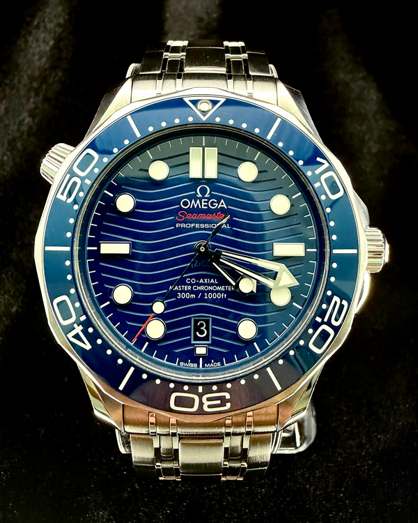 2025 Omega Seamaster Diver 300M 42MM Blue Dial Steel Bracelet (210.30.42.20.03.001)