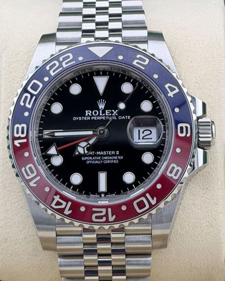 2025 Rolex GMT-Master II "Pepsi" 40MM Black Dial Jubilee Bracelet (126710BLRO)