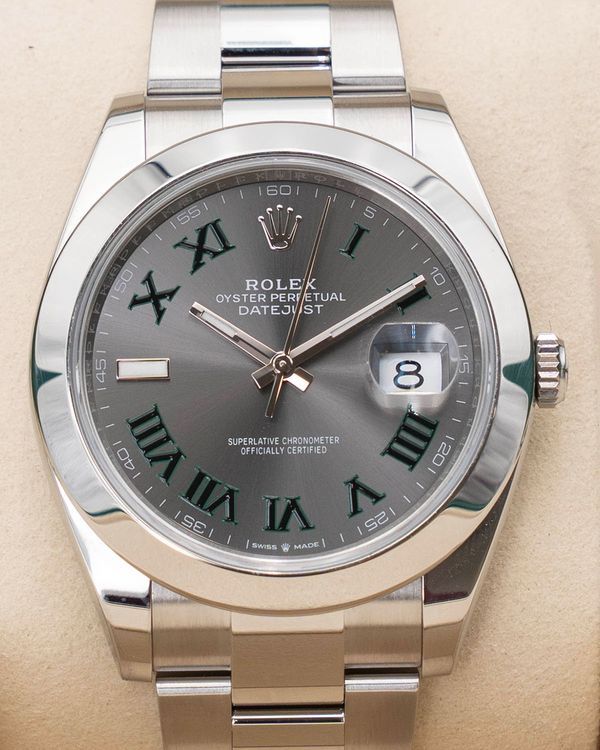 2025 Rolex Datejust "Wimbledon" 41MM Slate Dial Oyster Bracelet (126300)