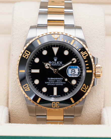 2018 Rolex Submariner Date 40MM Black Dial Two-Tone Oyster Bracelet (116613LN)