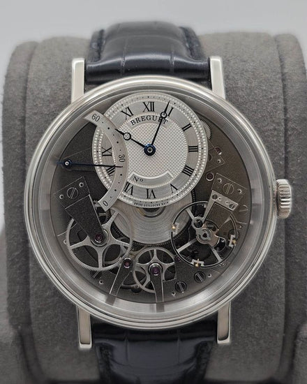 Breguet Tradition Seconde Retrograde 40MM Skeleton Dial Leather Strap (7097BB/G1/9WU)