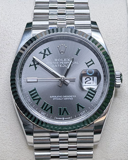 2026 Rolex Datejust "Wimbledon" 36MM Slate Dial Jubilee Bracelet (126234)