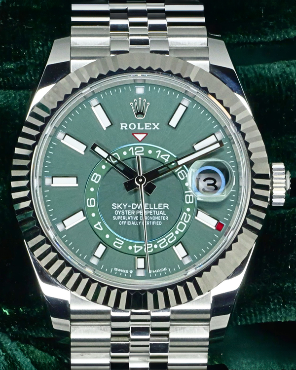 2026 Rolex Sky-Dweller 42MM Green Dial Jubilee Bracelet (336934)