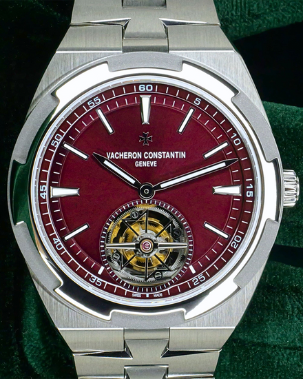 2026 Vacheron Constantin Overseas Tourbillon 42.5MM Red Dial Titanium Bracelet (6000V/210T-H179)