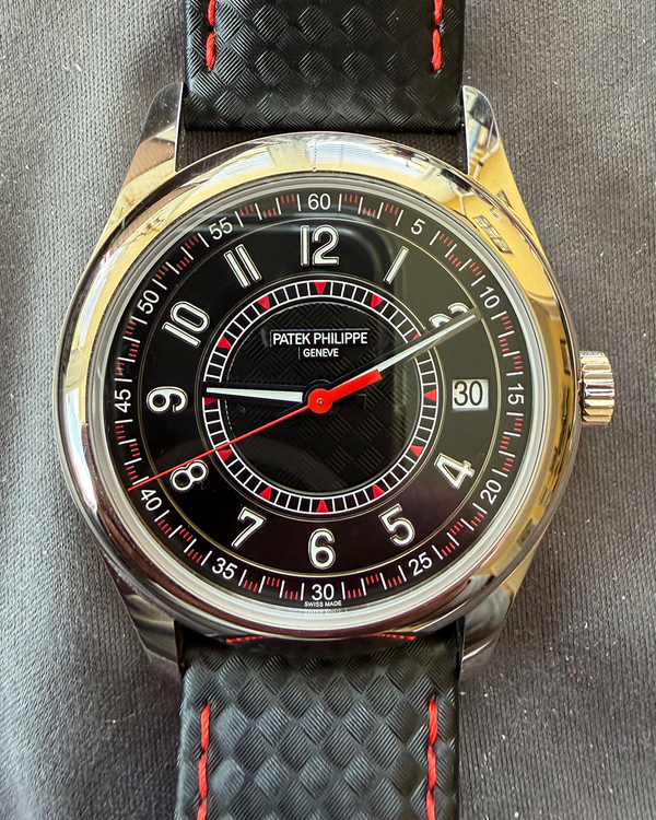 2023 Patek Philippe Calatrava 40MM Carbon Fiber Dial Leather Strap (6007G-010)