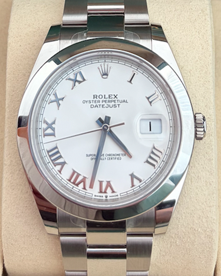 2026 Rolex Datejust 41MM White Dial Oyster Bracelet (126300)