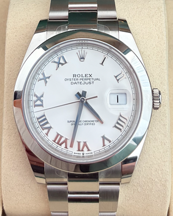 2026 Rolex Datejust 41MM White Dial Oyster Bracelet (126300)