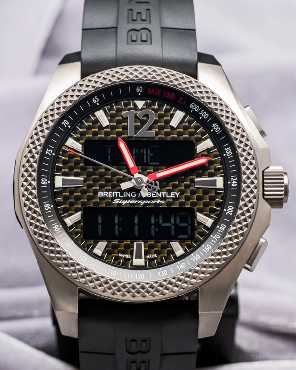 2019 Breitling Bentley Supersports L.E. 46MM Quartz Carbon Fiber Dial Rubber Strap (EB552022/BF47)