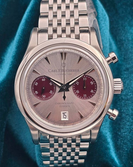 No Reserve - Carl F. Bucherer Manero Flyback 40MM Silver Dial Steel Bracelet (00.10927.08.13.24)