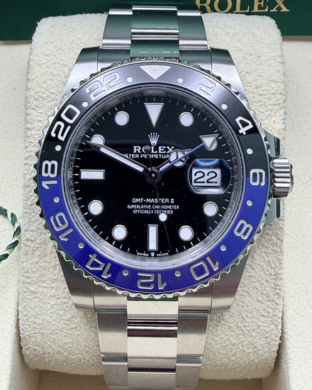 2025 Rolex GMT-Master II "Batman" 40MM Black Dial Oyster Bracelet (126710BLNR)