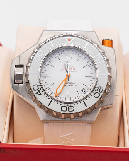 Omega Seamaster Ploprof 1200M 55MM White Dial Rubber Strap (224.32.55.21.04.001)