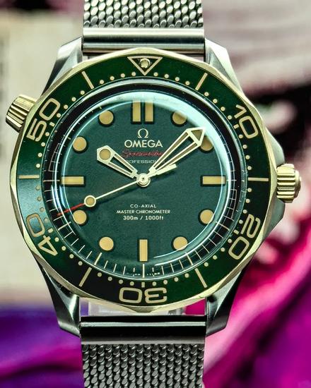 2026 Omega Seamaster Diver 300M 42MM Green Dial Titanium Bracelet (210.90.42.20.10.001)