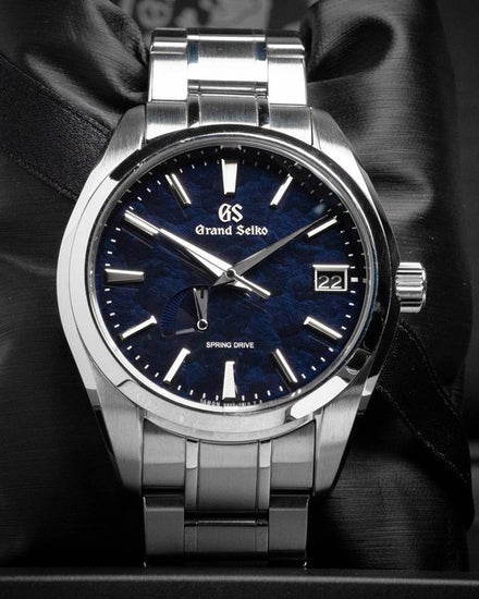 2022 Grand Seiko Heritage 41MM Blue "Katsuiro" Dial Steel Bracelet (SBGA469G)