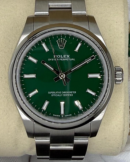 2025 Rolex Oyster Perpetual 31MM Green Dial Oyster Bracelet (277200)
