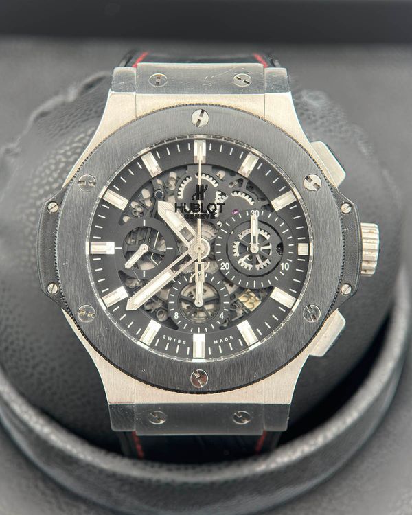 Hublot Big Bang Aero Bang 44MM Skeleton Dial Leather Strap (311.SM.1170.GR)