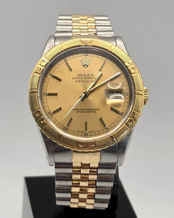 1993 Rolex Datejust Turn-O-Graph 36MM Champagne Dial Two-Tone Jubilee Bracelet (16263)