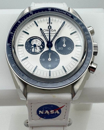 2025 Omega Speedmaster Anniversary Series “Silver Snoopy Award” 42MM Silver Dial Textile Strap (310.32.42.50.02.001)