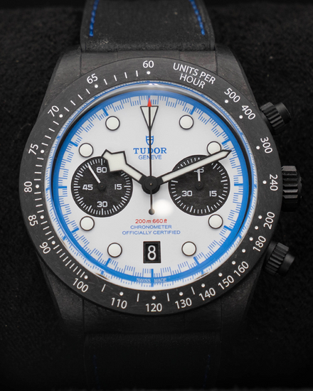 2025 Tudor Black Bay Chrono "Carbon 25" L.E. 42MM White Dial Rubber Strap (79377KN)