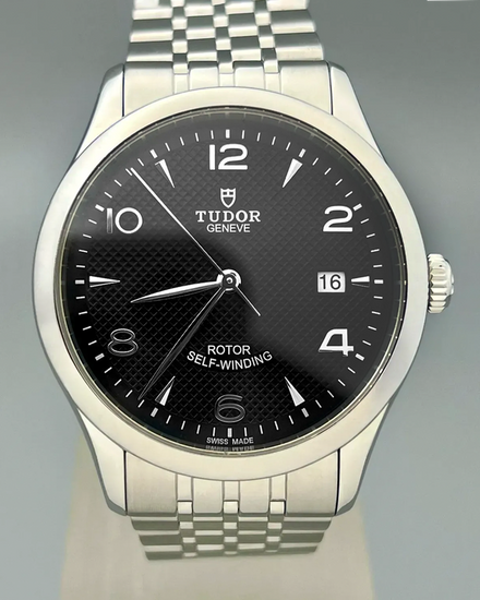 No Reserve - Tudor 1926 39MM Black Dial Steel Bracelet (91550)