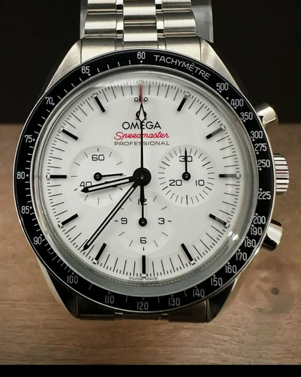 2026 Omega Speedmaster Professional Moonwatch 42MM White Dial Steel Bracelet (310.30.42.50.04.001)
