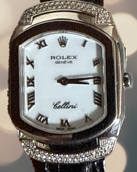 Rolex Cellini 24MM Mother of Pearl Dial Leather Strap (6692)