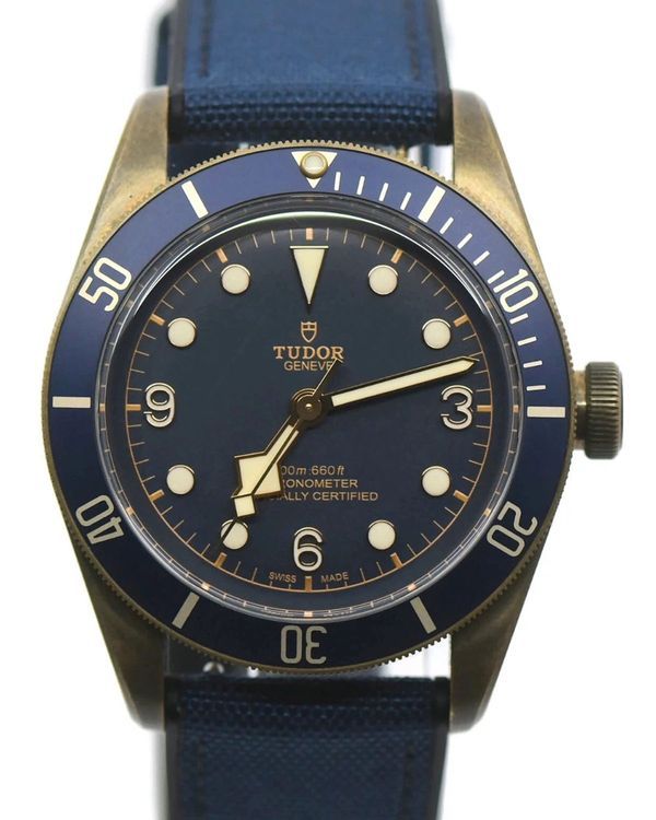 2018 Tudor Black Bay Bronze 43MM Blue Dial Textile Strap (79250BB)