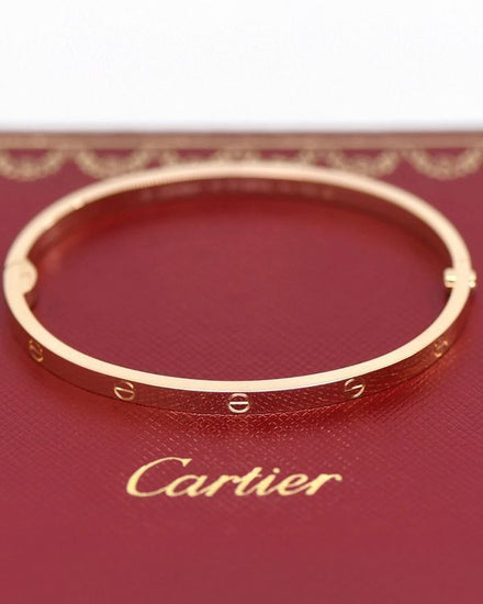 2026 Cartier Love Bracelet Small 3.6MM Size 16 Rose Gold (CRB6079017)