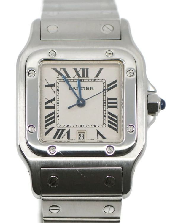 Cartier Santos Galbée 29MM Quartz Silver Dial Steel Bracelet (W20060D6)