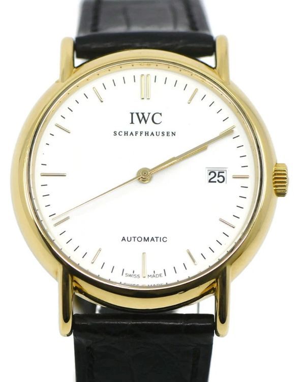 IWC Schaffhausen Portofino 38MM White Dial Aftermarket Leather Strap (IW925101)
