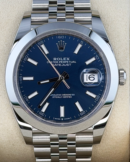 2025 Rolex Datejust 41MM Blue Dial Jubilee Bracelet (126300)