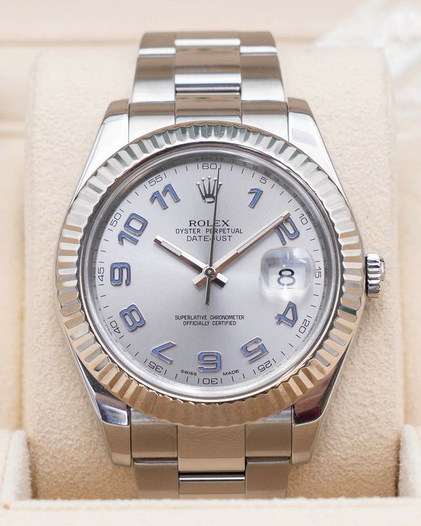 2010 Rolex Datejust II 41MM Silver Dial Oyster Bracelet (116334)