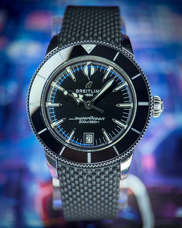 No Reserve - 2025 Breitling Superocean Heritage B31 40MM Black Dial Rubber Strap (AB3110241B1S1)