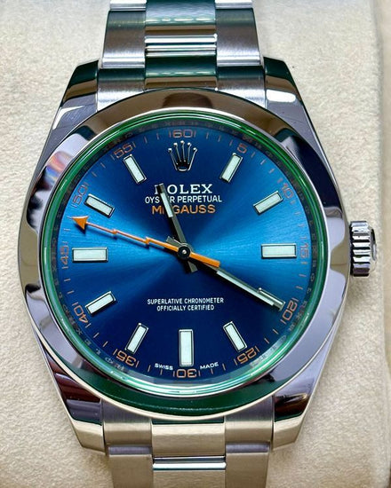 2018 Rolex Milgauss 40MM Blue Dial Oyster Bracelet (116400GV)