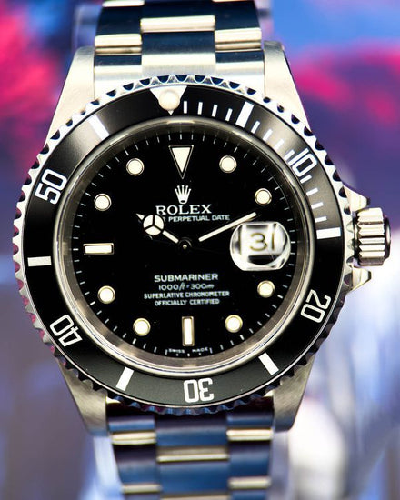 2003 Rolex Submariner Date 40MM Black Dial Oyster Bracelet (16610)