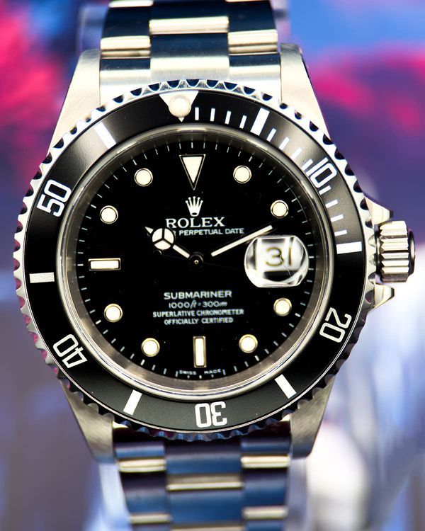 2003 Rolex Submariner Date 40MM Black Dial Oyster Bracelet (16610)
