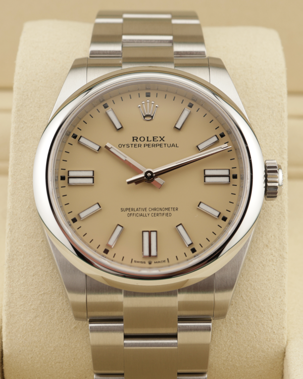 2026 Rolex Oyster Perpetual 41MM Beige Dial Oyster Bracelet (134300)