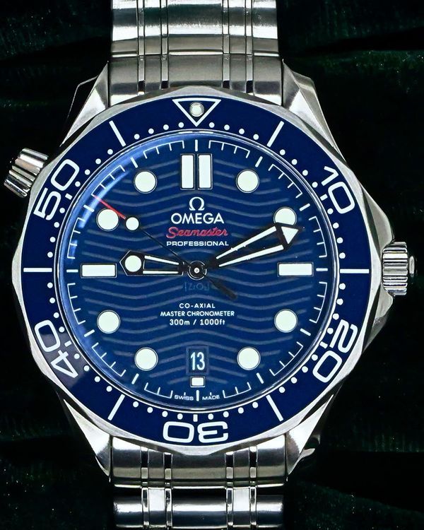 Omega Seamaster Diver 300M 42MM Blue Dial Steel Bracelet (210.30.42.20.03.001)