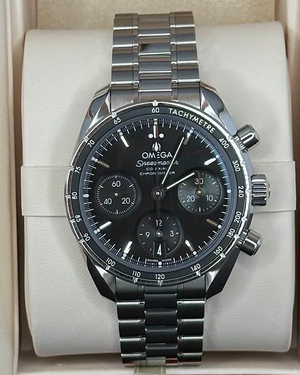 2024 Omega Speedmaster 38MM Black Dial Steel Bracelet (324.30.38.50.01.001)