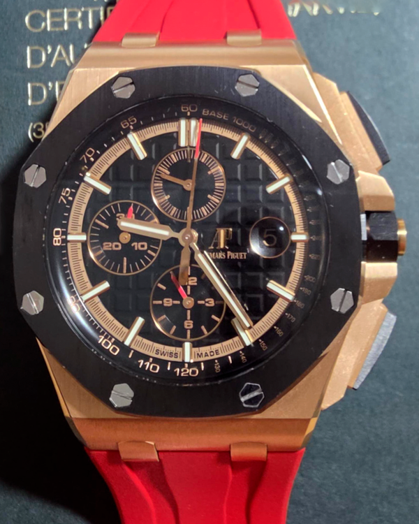 2018 Audemars Piguet Royal Oak Offshore Chronograph 44MM Black Dial Rubber Strap (26401RO.OO.A002CA.02)