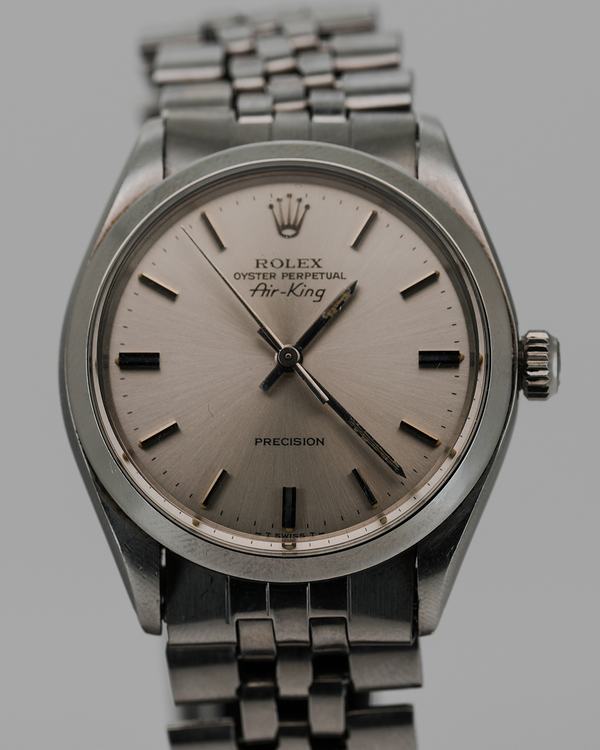 No Reserve - Rolex Air-King 34MM Silver Dial Oyster Bracelet (5500)