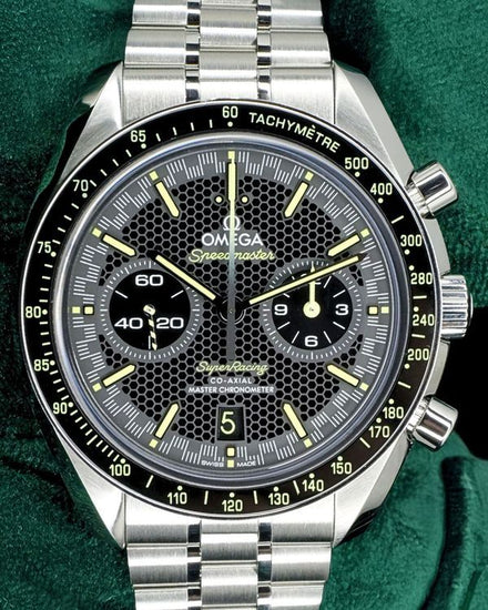 2025 Omega Speedmaster Super Racing 44.25MM Black Dial Steel Bracelet (329.30.44.51.01.003)