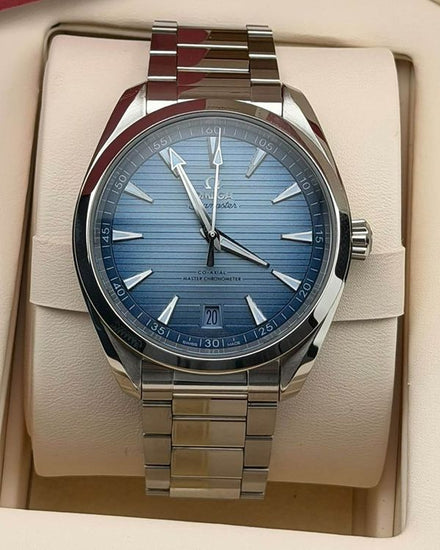 2025 Omega Seamaster Aqua Terra "75th Anniversary Summer Blue" 41MM Blue Dial Steel Bracelet (220.10.41.21.03.005)