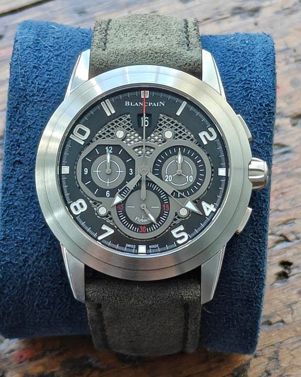 Blancpain L-Evolution Flyback Chronograph 43.5MM Skeleton Dial Leather Strap (560STC-11B30-52B)