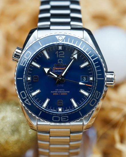 No Reserve - 2025 Omega Seamaster Planet Ocean 600M 43.5MM Blue Dial Steel Bracelet (215.30.44.21.03.001)