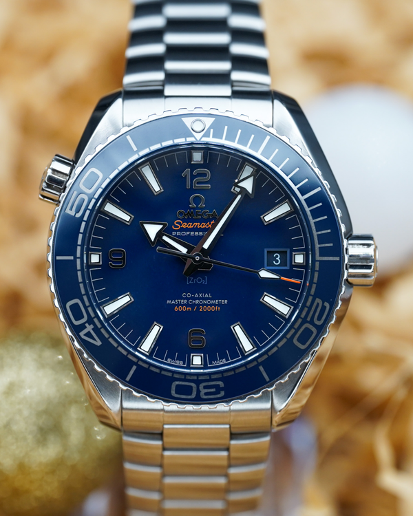 No Reserve - 2025 Omega Seamaster Planet Ocean 600M 43.5MM Blue Dial Steel Bracelet (215.30.44.21.03.001)