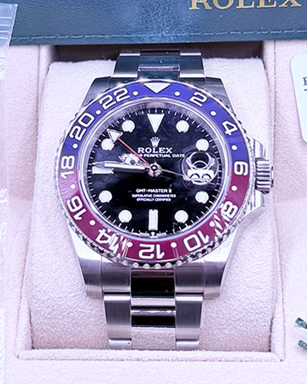2022 Rolex GMT-Master II "Pepsi" 40MM Black Dial Oyster Bracelet (126710BLRO)